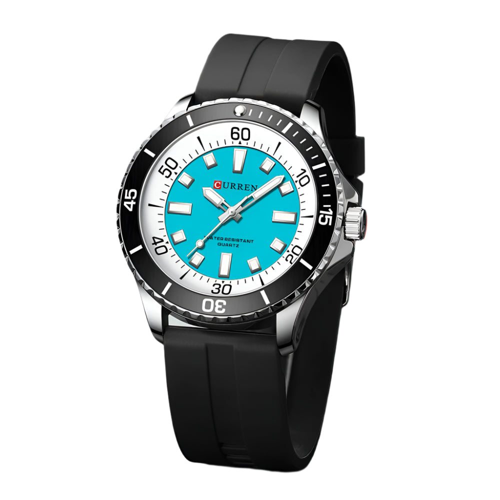 Orologio Curren da uomo sportivo casual al quarzo automatico con cinturino in silicone impermeabile da uomo Fashion 2026