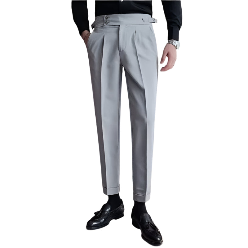 Men's Fashion British Style Business Formal Wear Suit Pants Men's