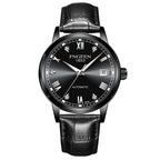 FNGEEN Top Brand Luxury Fashion Green Mechanical Watch for Men Stainless Steel Waterproof Sports Automatic Calendar Men's Watch - Acquisti Online