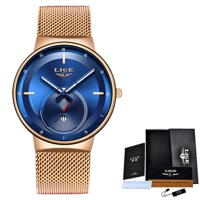 Modieus waterdicht quartzhorloge voor heren