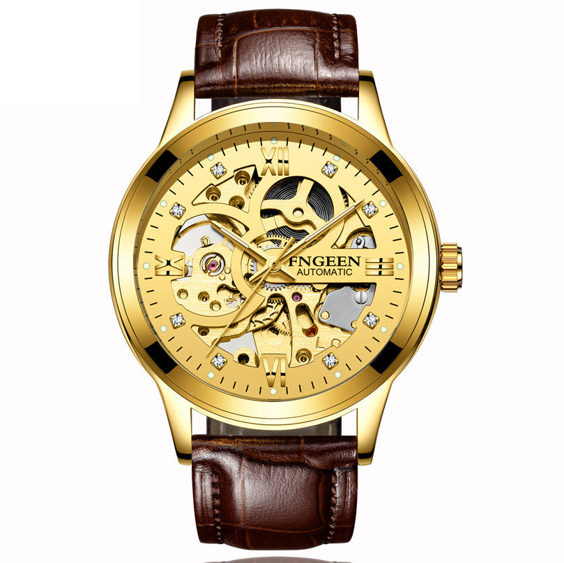 Men's Luxury Mechanical Watch Waterproof Luminous Business Quartz Watch - Acquisti Online