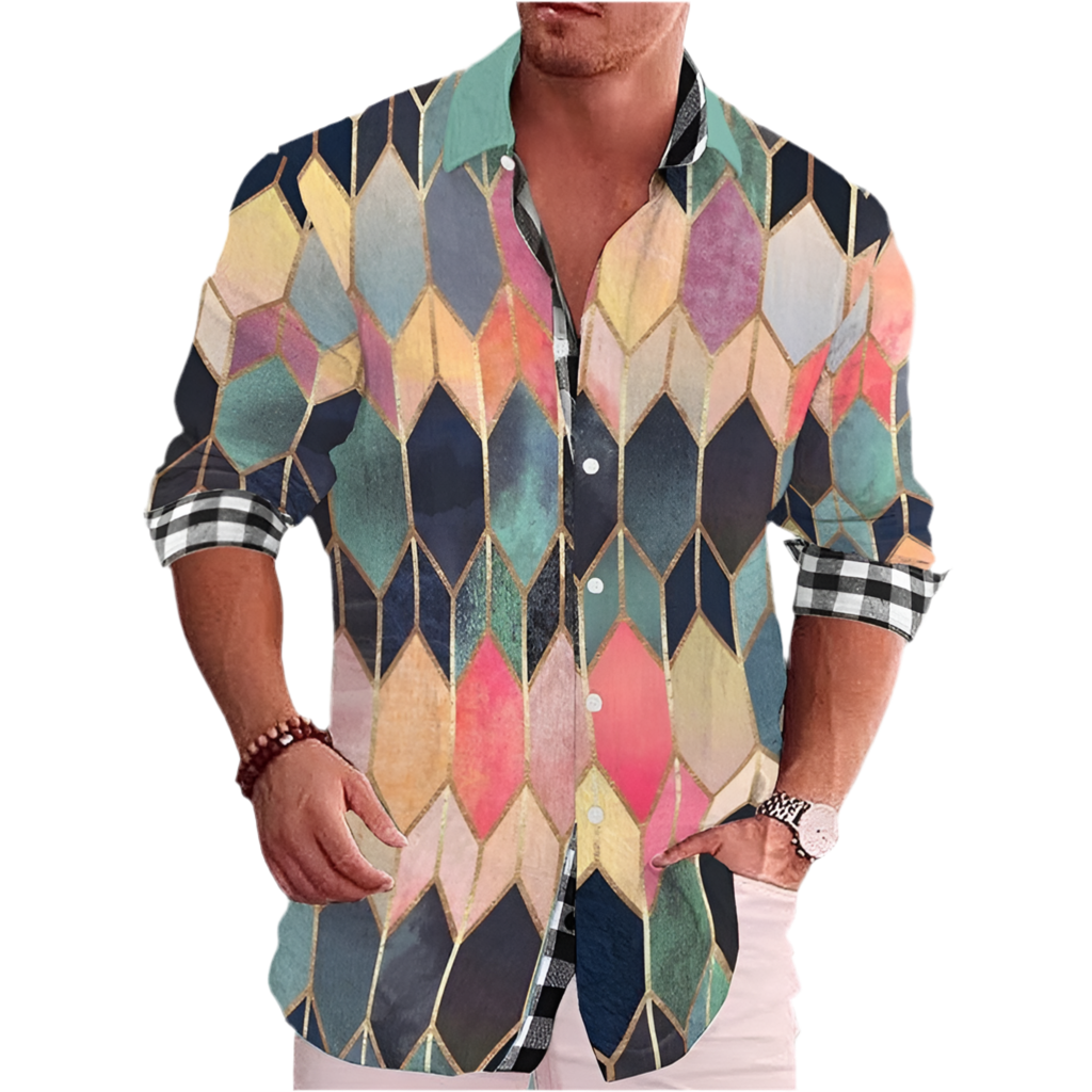Fashion Printed Shirt Summer Menswear