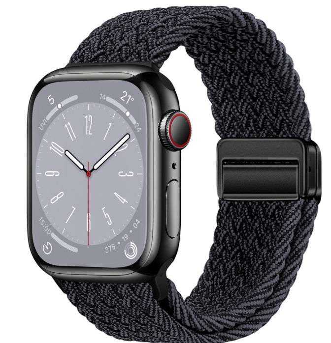 Smart Apple Watch Band Braided Solo Loop Band Magnetic Buckle Band MultiFunction Sports Mode iWatch - Acquisti Online