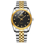 Men's and women's Quartz Rhinestone Simple Steel Belt Watch