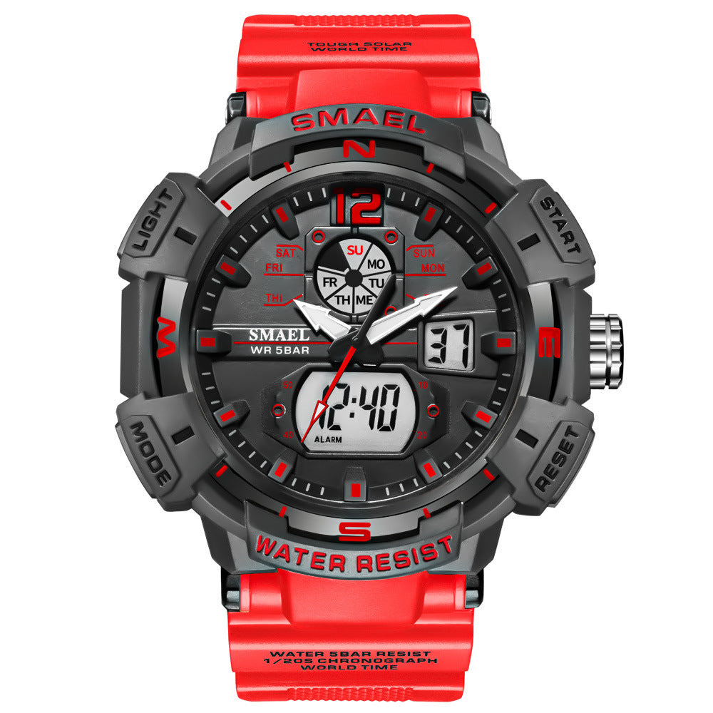 Herenhorloge Chronograaf Kalender Wekker Lichtgevend Buitenhorloge