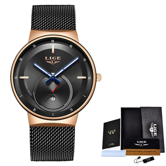 Modieus waterdicht quartzhorloge voor heren