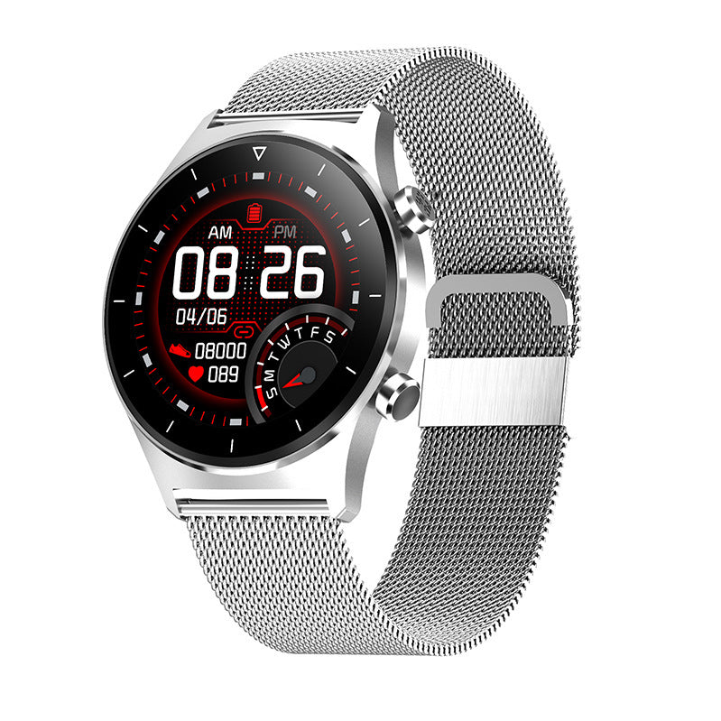 Smartwatch Uomo con Cinturino in Silicone Impermeabile Bluetooth