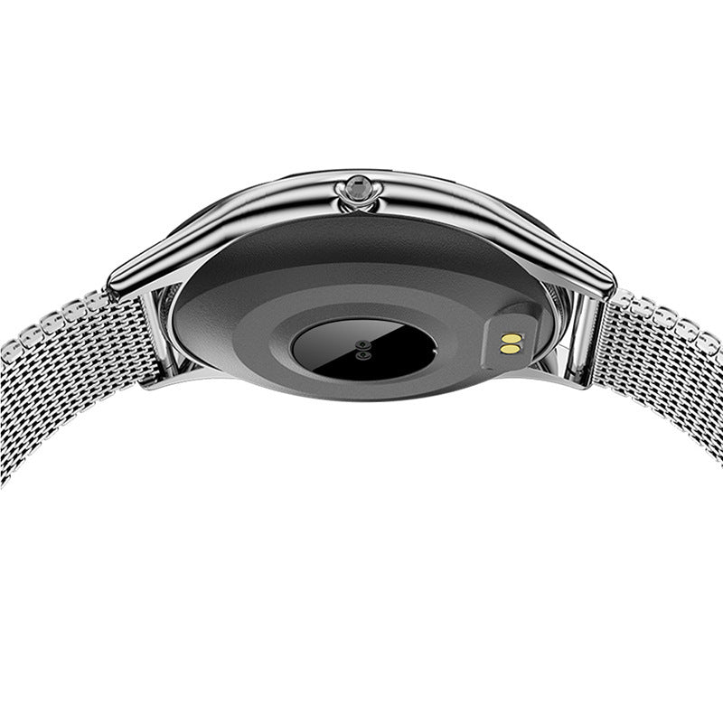 Modieuze mesh-riem smartwatch met gezondheidsmonitoring, Bluetooth-oproep, slimme herinnering, multifunctionele sportmodus, HD-scherm smartwatch