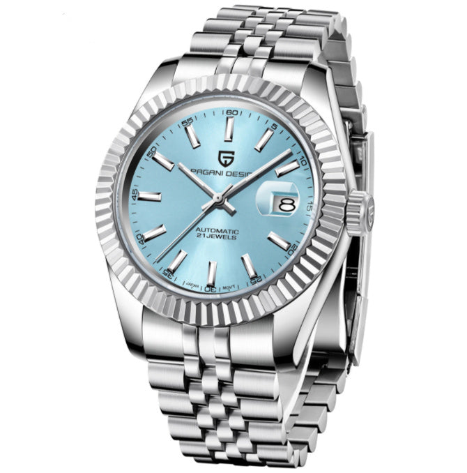 PAGANI DESIGN 1645 Men's Fashion Mechanical Watch Automatic Movement Steel Band Waterproof Man Watch - Acquisti Online