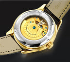Man Automatic Leather Band Waterproof Sports Watch - Acquisti Online