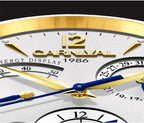 Man Automatic Leather Band Waterproof Sports Watch - Acquisti Online