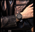 MEGIR Mens Quartz Analog Sports Watch Luminous Chronograph Silicone Band Men's Quartz Sports Watch