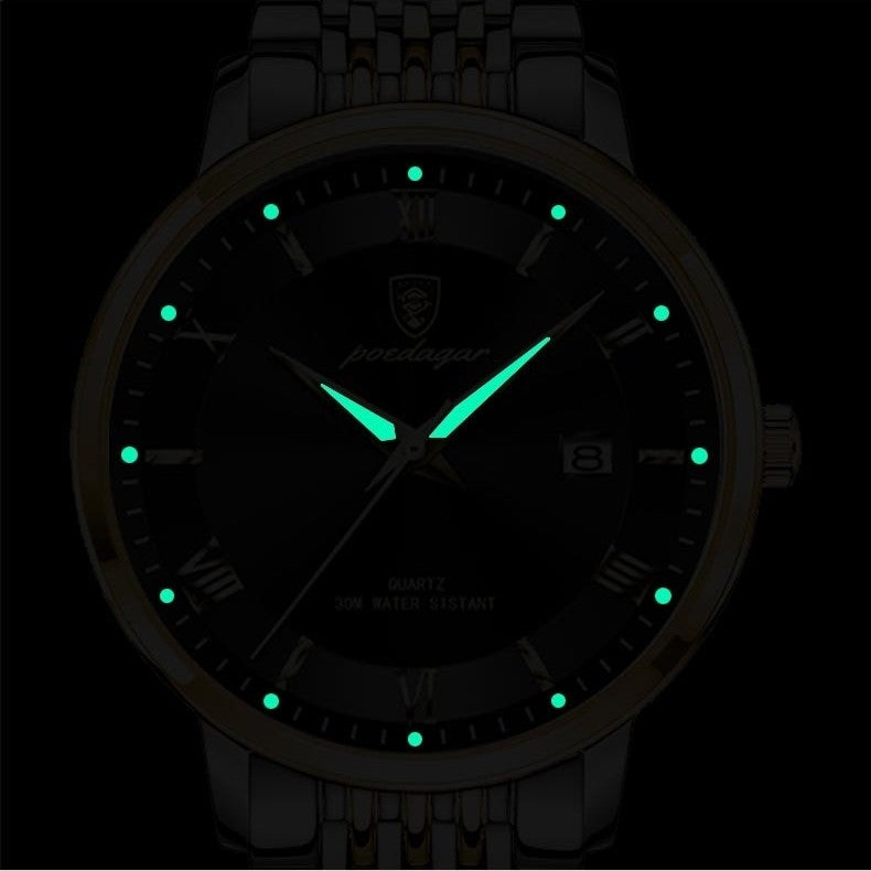 Man Luxury Fashion Steel Band Waterproof Watch - Acquisti Online