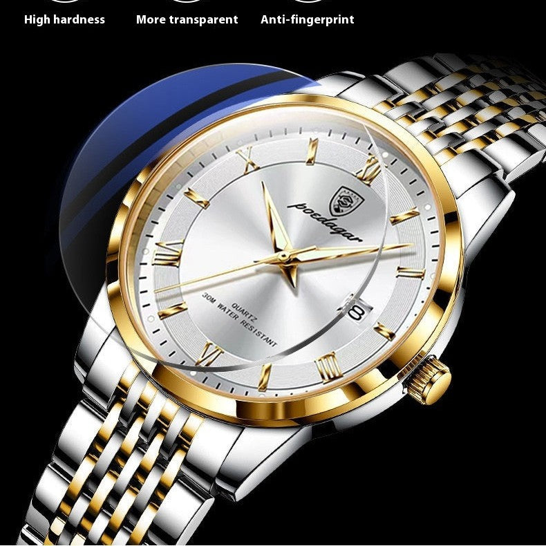 Man Luxury Fashion Steel Band Waterproof Watch - Acquisti Online