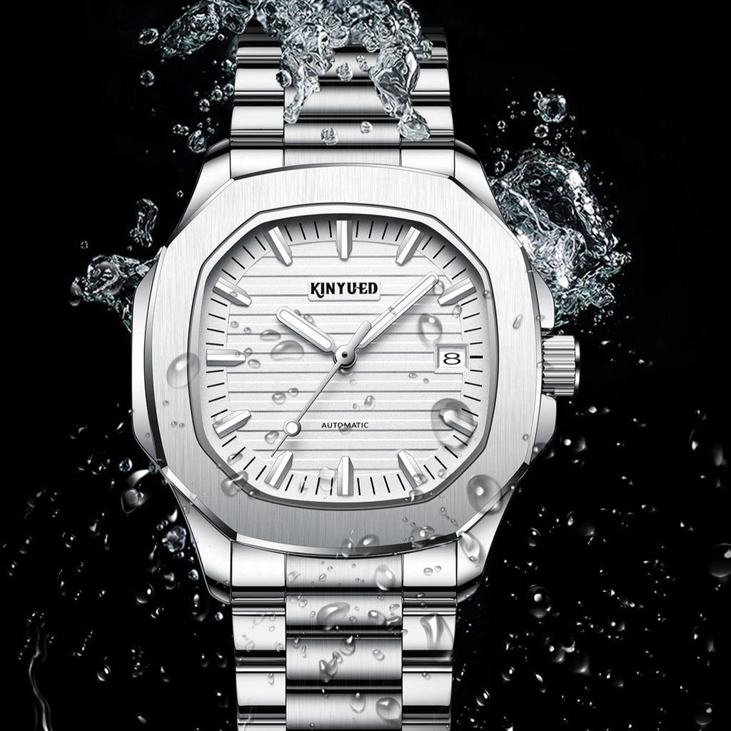 KINYUED J111 Man Business Casual Steel Band Automatic Watch - Acquisti Online