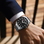 Curren Men's Business Casual Fashion Watch Automatic Quartz Movement Steel Band Waterproof Man Watch - Acquisti Online