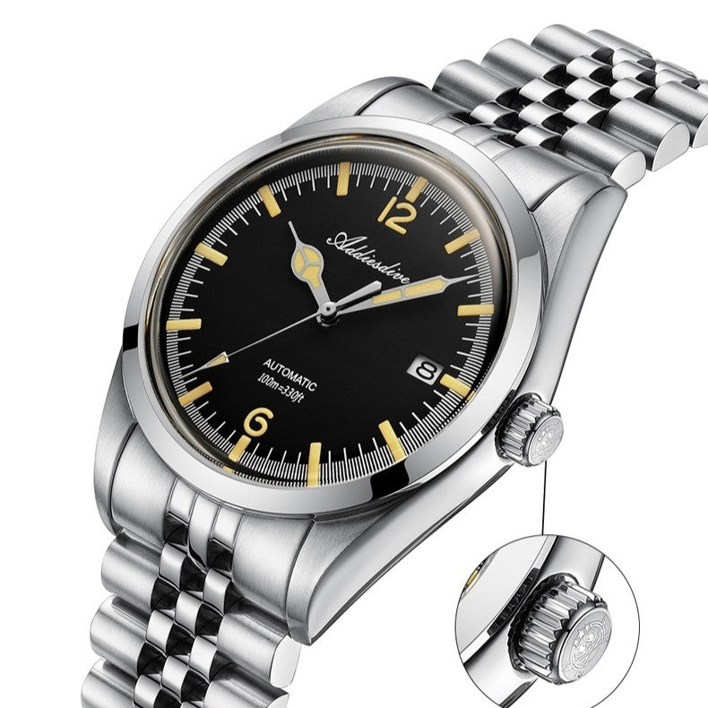 ADDIESDIVE Man Automatic Watch Business Casual Steel Band Watch