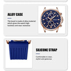 CRRJU 2315 Man Sports Silicon Band Casual Wristwatch - Acquisti Online