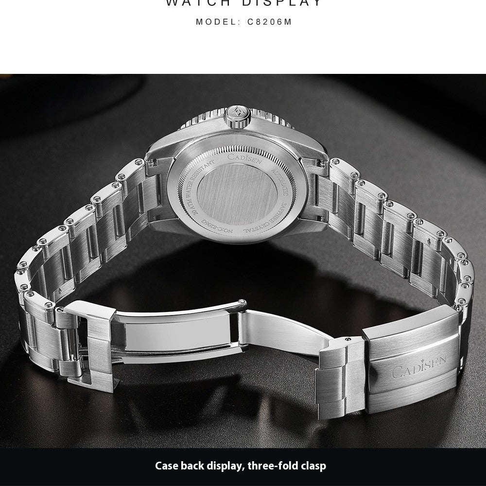 Man Automatic Mechanical Steel Band Casual Watche - Acquisti Online