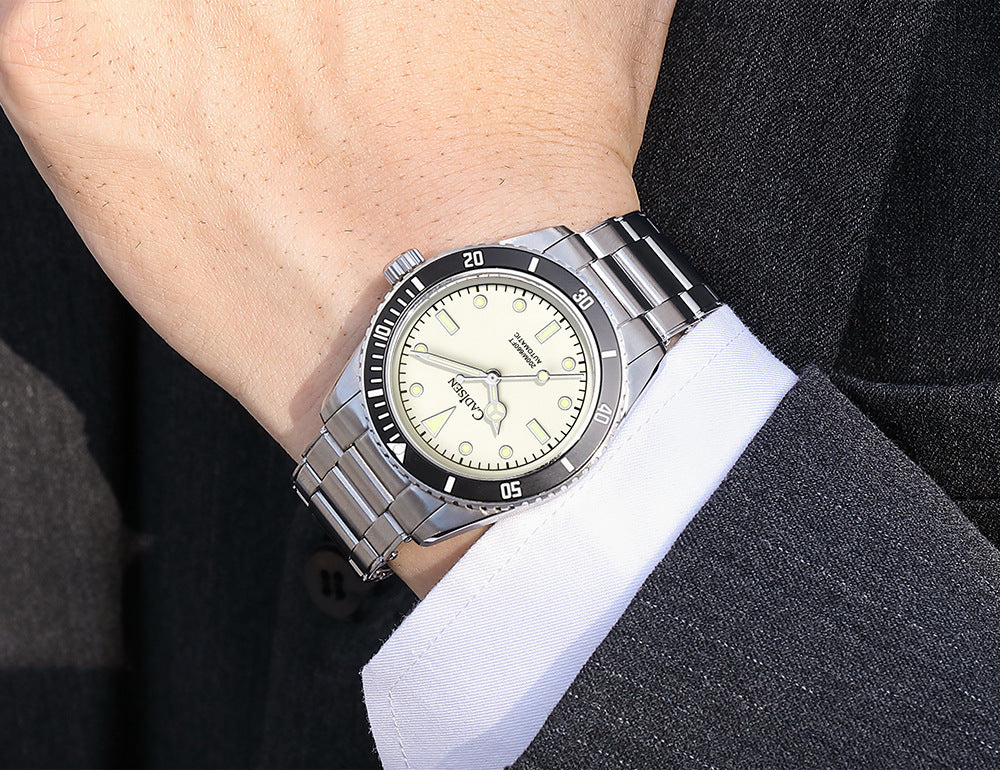 Man Automatic Mechanical Steel Band Casual Watche - Acquisti Online