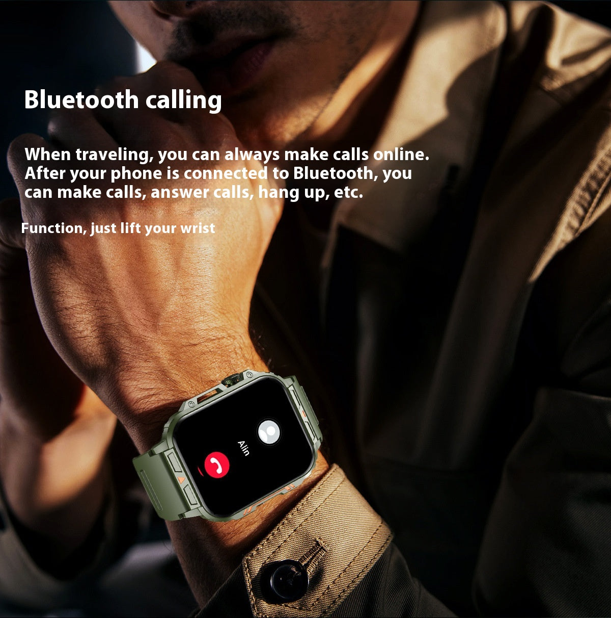 Man Sports 1.95 Inche Amoled Display Bluetooth BT Smartwatch - Acquisti Online