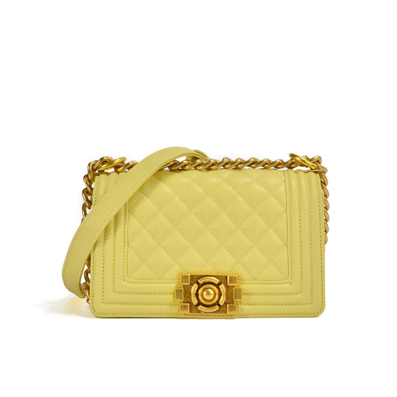 Dames modieuze schoudertas Originele leren crossbody tas Grote capaciteit Gesloten manier slot Dames schoudertas