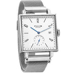 Orologio meccanico da uomo quadrato, automatico, casual, semplice, cavo