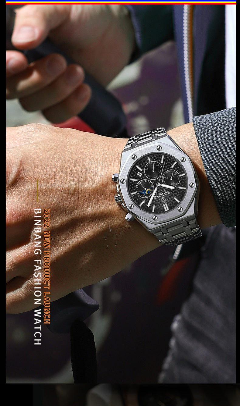 Multi-Function Sports Men's Quartz Watch