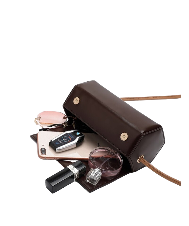 Borsa a tracolla da donna, design elegante, borsa cilindrica, tracolla alla moda, borsa a tracolla regolabile