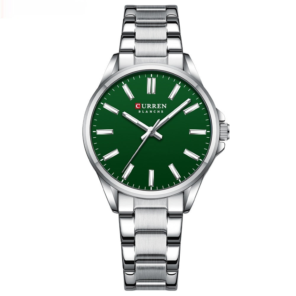 CURREN Fashion Brand Couple Watch Simple Quartz Stainless Steel Band Wristwatch Casual Business Couple Watch