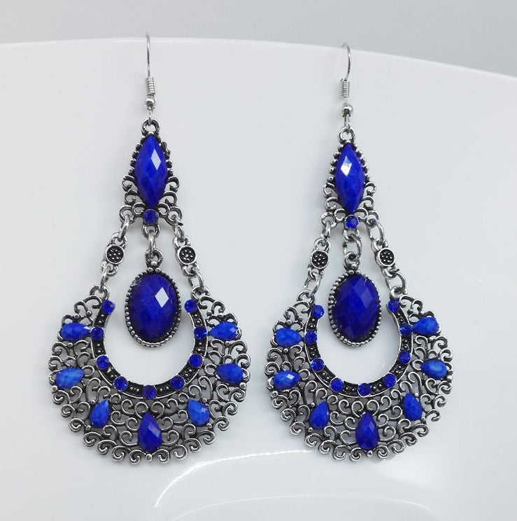 Bohemian water droplets tassel earrings - Acquisti Online