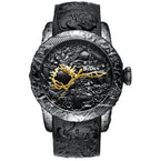 Biden Women's Luxury Design Quartz Watches Fashion 3D Engraved Dragon Relogio Masculino Luxury Women's Quartz Watch