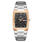 Business Fashion Heren Quartz Waterdicht Vierkant Horloge