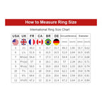 Women Luxury Ring Multi-Row Moissanite Diamond Ring 925 Sterling Silver 18K Gold Plated Wide Band Engagement Silver Ring