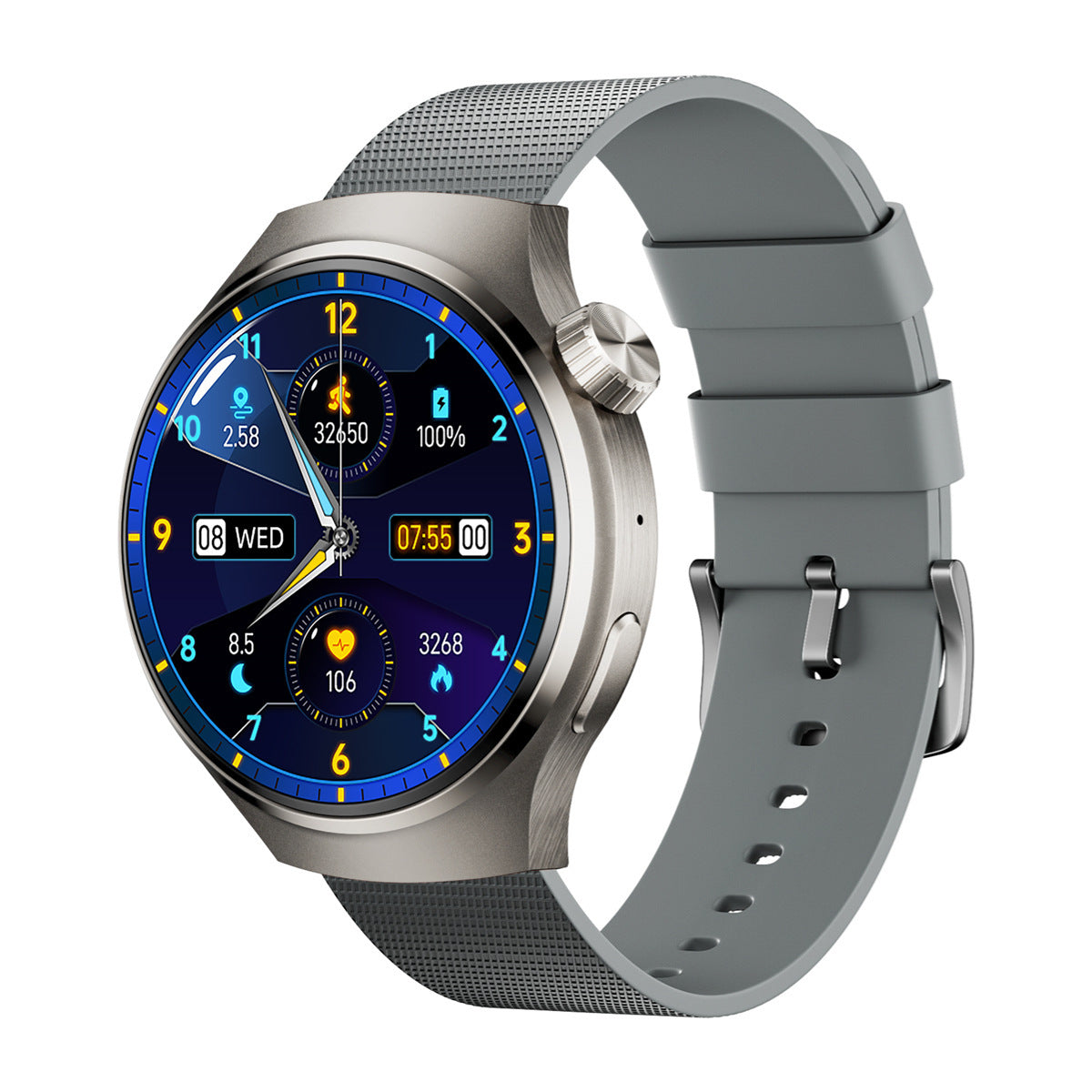 Nuovo orologio intelligente Bluetooth per chiamate, frequenza cardiaca, pressione sanguigna, ossigeno nel sangue, monitoraggio della salute