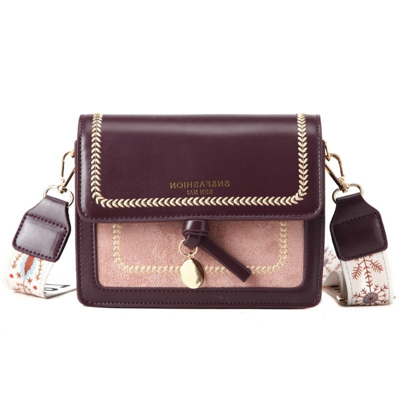 Women's Crossbody Bag With Square Shoulder Strap