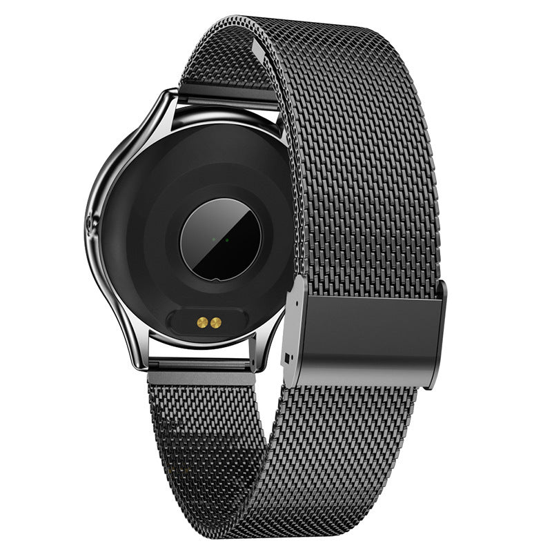 Fahiona Orologio Intelligente con Cintura in Rete, Monitoraggio della Salute, Chiamata Bluetooth, Promemoria Intelligente, Modalità Sportiva Multifunzione, Schermo HD, Orologio Intelligente