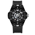Men's Automatic Mechanical Watch Combines Precision Engineering With a Sleek, transparent design Rubber Belt  Watch - Acquisti Online