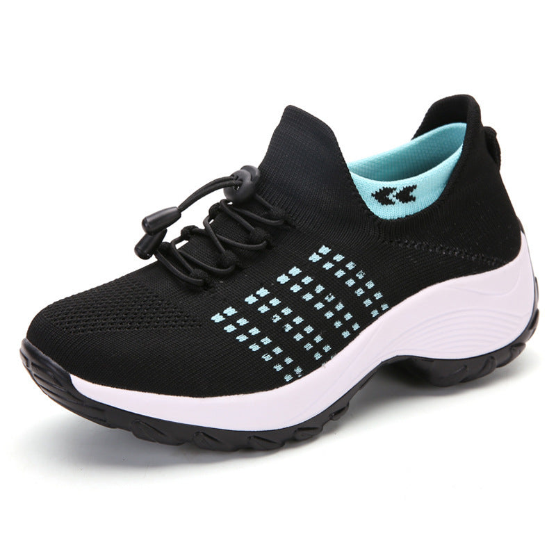 Women's Spring And Summer New Casual Flying Knit Sneakers - Acquisti Online