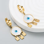 Women's Titanium Steel Earrings Net Red Popular Shell Temperament Does Not Change Color