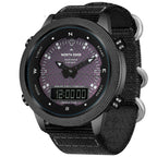 Men's Watch Outdoor Sports Waterproof Dual Display Light Kinetic Energy Stopwatch