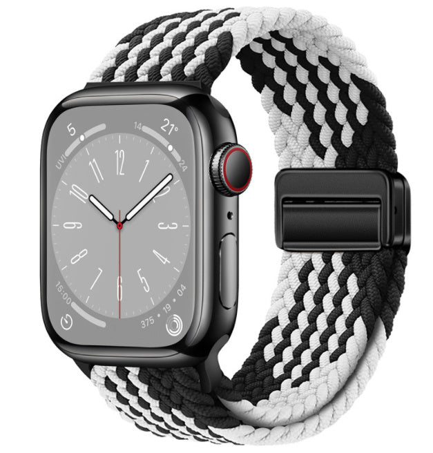 Smart Apple Watch Band Braided Solo Loop Band Magnetic Buckle Band MultiFunction Sports Mode iWatch - Acquisti Online