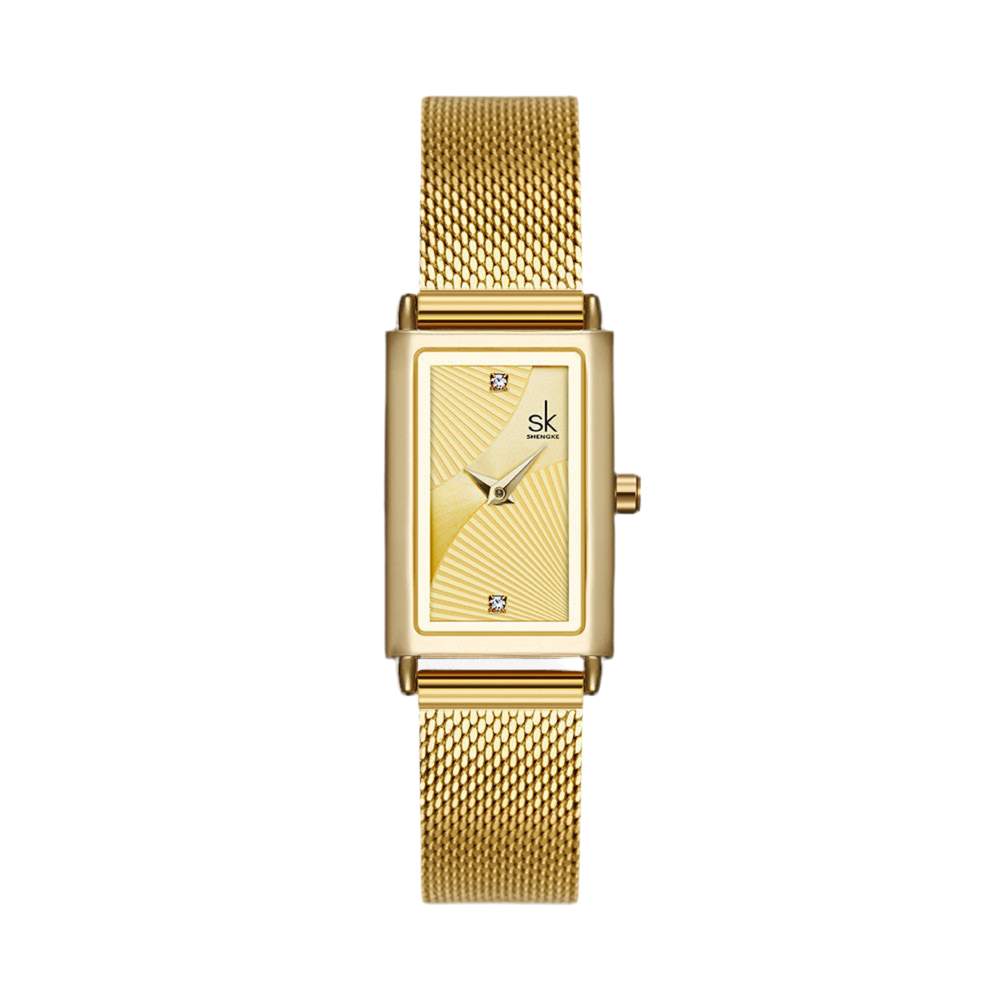 Shengke Women Quartz Watches Fashion Ladies Watch Luxury Brand Rectangle Quartz Wrist Watch Luxury Gifts for Women