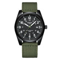 NIBOSI - Orologio da uomo sportivo alla moda con cinturino in nylon, impermeabile, al quarzo, militare, con data, per uomo