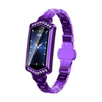 Women Smart Bracelet Heart Rate Step Sleep Physiological Cycle Monitoring Bluetooth Sports Steel Band Bracelet Smart Watch