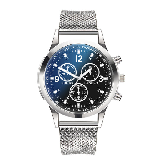 Men's Quartz mesh with watch