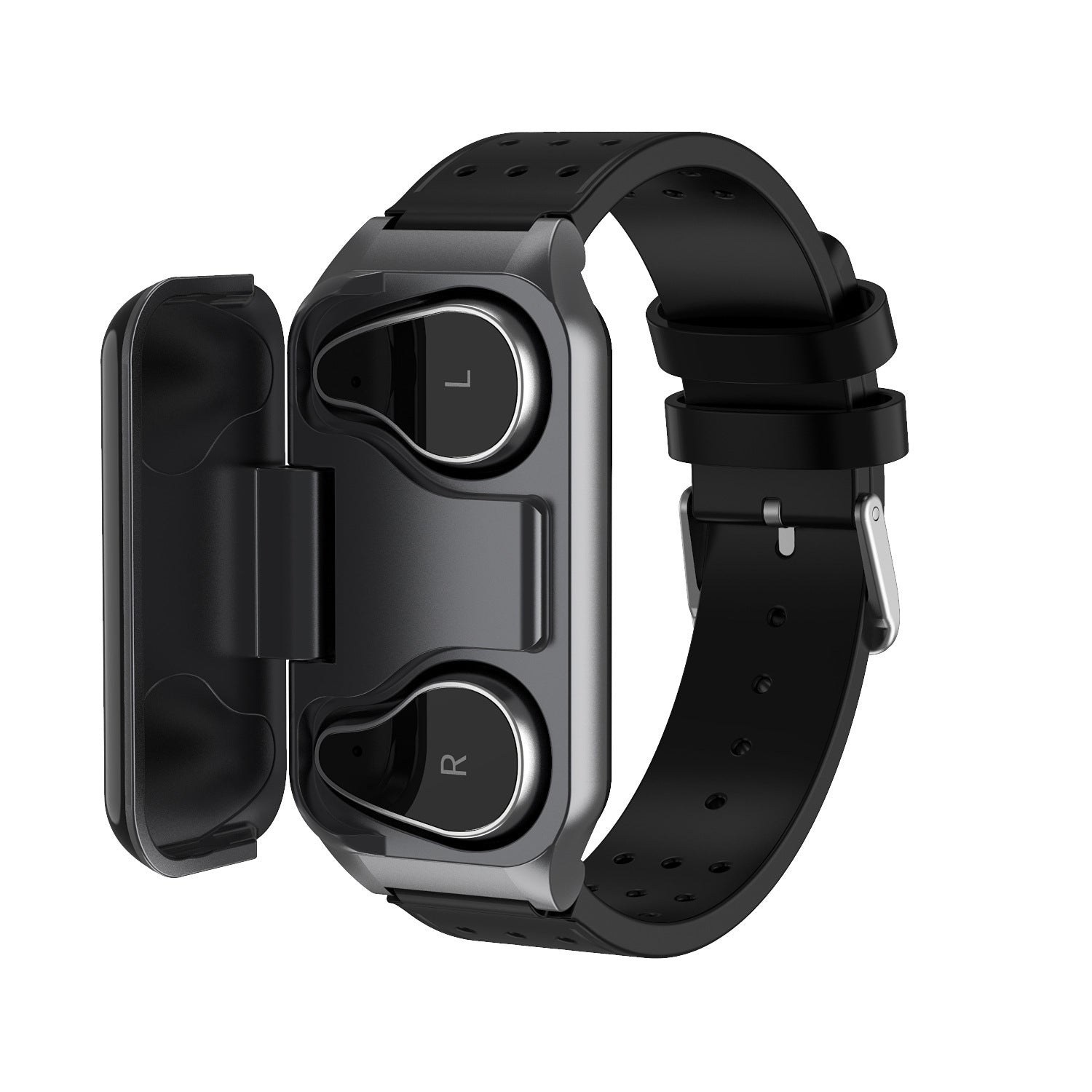 Smartwatch Fitness Tracking Smartwatch voor Android IOS Hartslagmeter Bloeddrukmeter Bluetooth Headset Twee-in-één Band Smartwatch