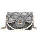Dames Fashionabe schoudertas met grote capaciteit Crossbody tas Dames Fashionabe schoudertas van Lingge Pearl Cloth