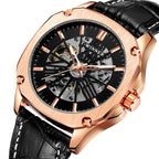 Orologio da polso automatico di lusso da uomo T-WINNER WRG8182
