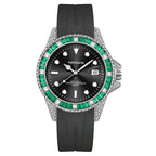 Kimsdun 1022B Men's Quartz Watch Elegant Genuine Leather Strap Waterproof Date Minimalist Business Watch